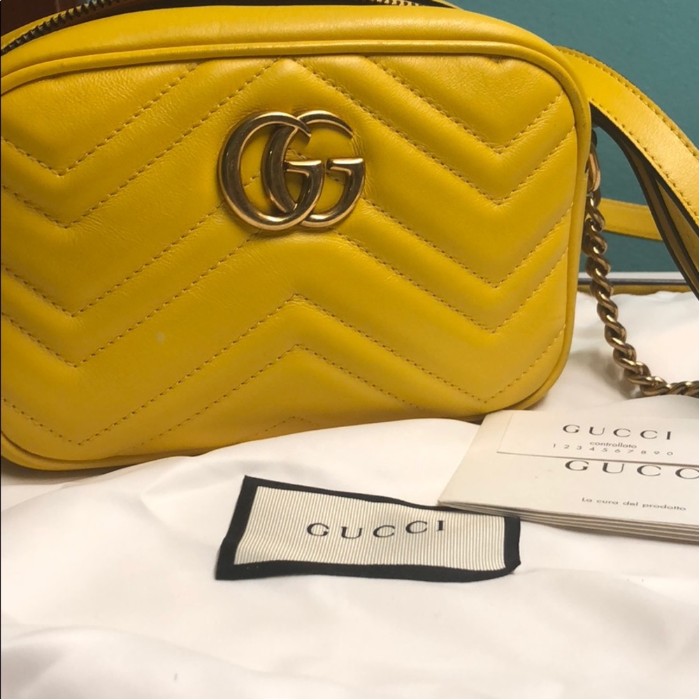 Authentic Gucci Marmont Mini Crossbody Bag